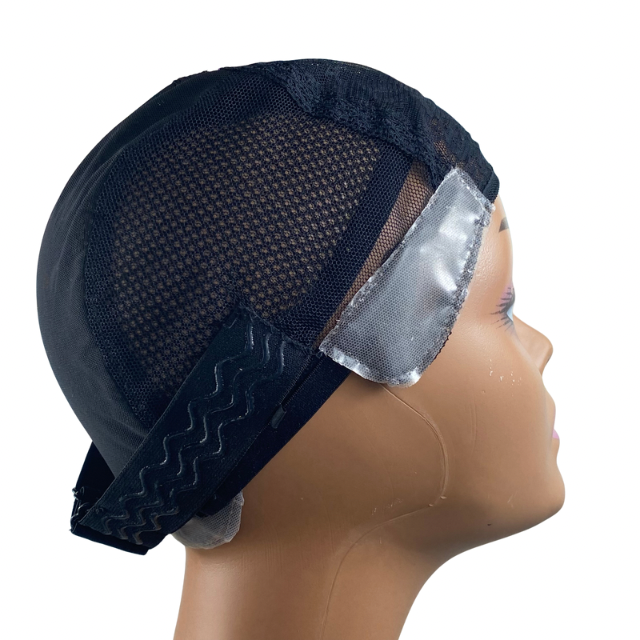 Non slip silicone wig cap with adjustable silicone wig band for making wigs and Hair Weaving Medical wig for kids and Women.Breathable cap