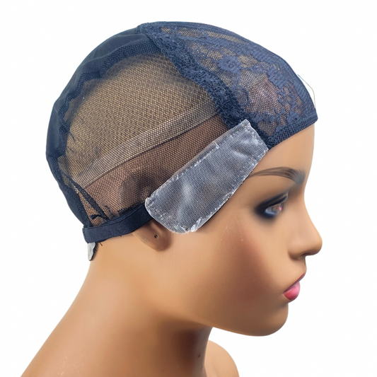 Breathable Transparent Mesh Cap with Non slip silicone for making wigs and Hair Weaving Medical wig for kids and Women