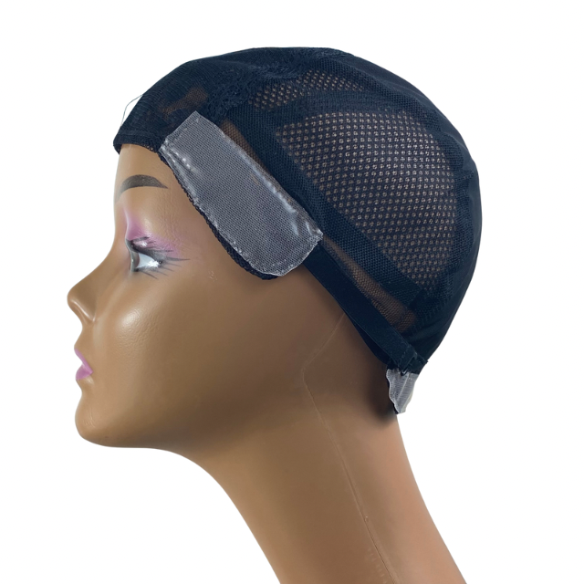 Breathable Transparent Mesh Cap with Non slip silicone for making wigs and Hair Weaving Medical wig for kids and Women