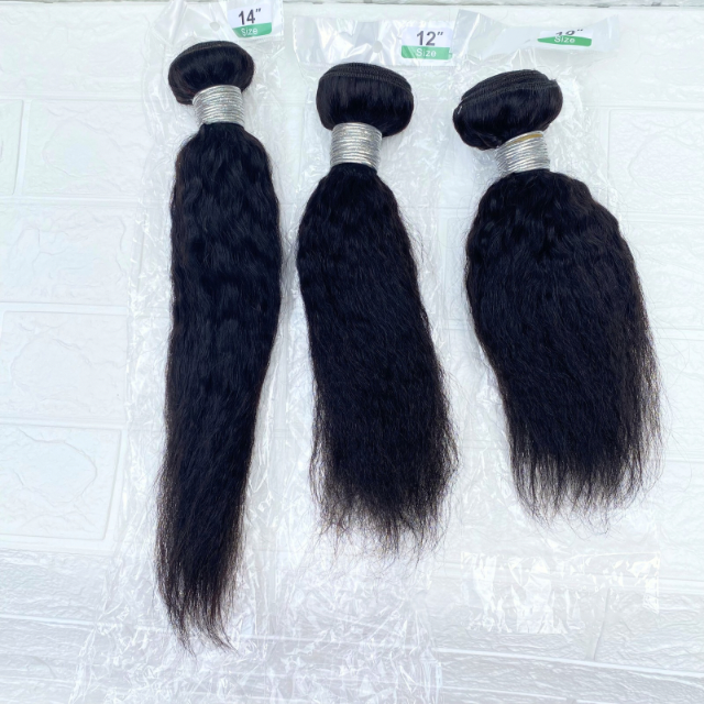 Good Quality Kinky Straight Human Hair Bundle Brazilian Hair