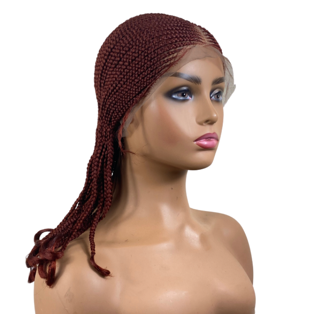 Women Glue-less full lace cornrow wig short weaving wig chemotherapy wig black women hair replacement wigs
