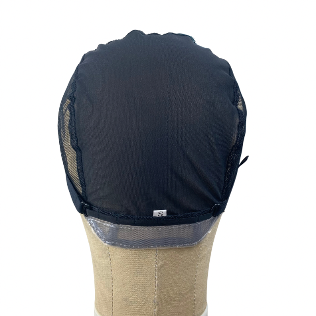 Breathable Transparent Mesh Cap with Non slip silicone for making wigs and Hair Weaving Medical wig for kids and Women