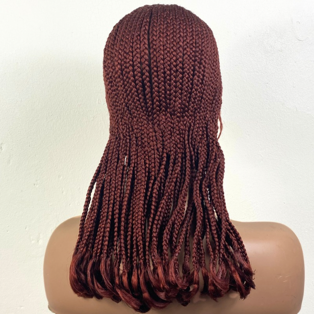 Women Glue-less full lace cornrow wig short weaving wig chemotherapy wig black women hair replacement wigs