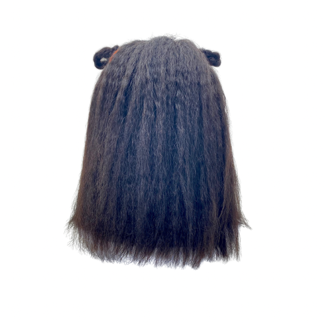 Kids lace front human hair kinky straight wig, yaki 13x4 short Bob wig for children and girls cosplay costume wig