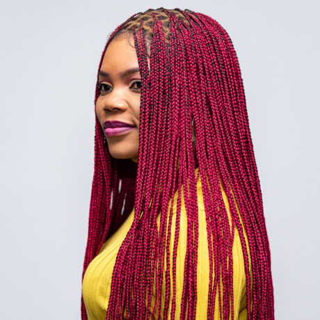 Transparent 5*5 Lace Knotless Braid wig. Ladies Knotless Braided wig.