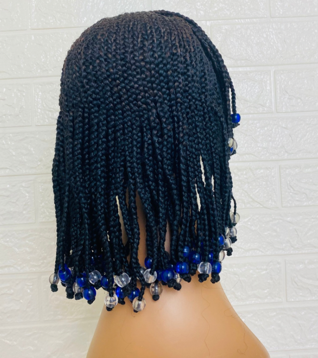 Kids Lace Front Cornrow wig with Non Slip Silicone. Temporary hair replacement for children