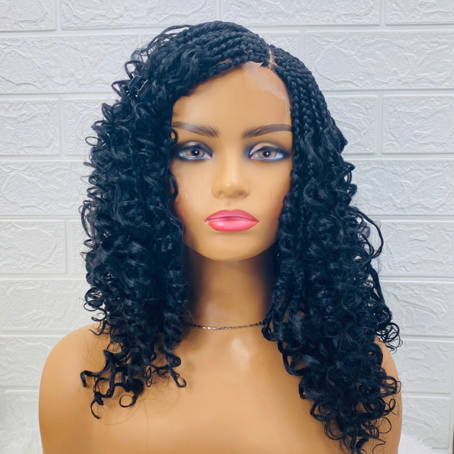 Goddess Box braid wig, Black Braiding Synthetic Wigs for Black Women Crochet Braid
