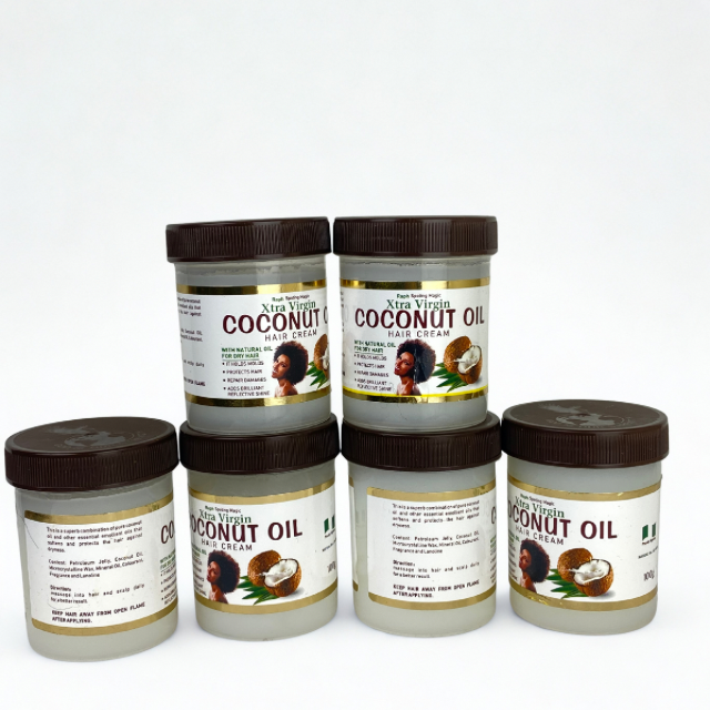 2Pcs xtra Virgin Coconut oil Hair cream with natural oil for dry hair
