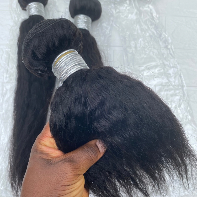 Good Quality Kinky Straight Human Hair Bundle Brazilian Hair