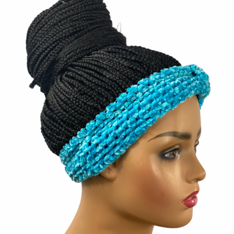 Ladies ponytail braid wig, Alopecia comfort wig for women. Headband wig