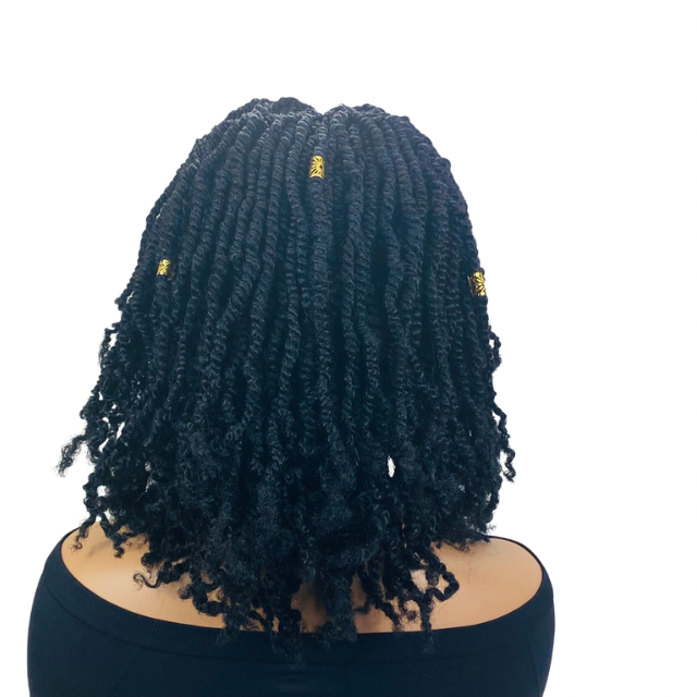Afro Kinky twist wig  Women Senegalese twist  Synthetic braided wig.