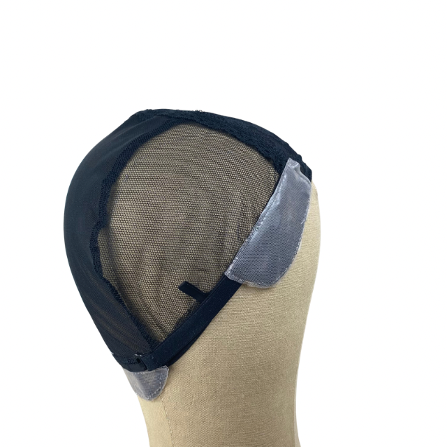 Breathable Transparent Mesh Cap with Non slip silicone for making wigs and Hair Weaving Medical wig for kids and Women