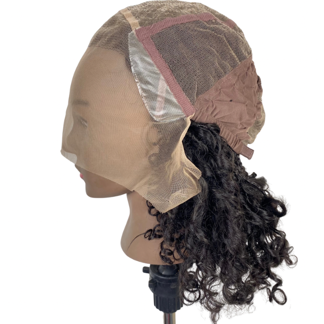 Mono Top Human hair mix wig Medical wigs for children Goddess braids Non slip wig for kids Alopecia wig for black girls Silicone wig