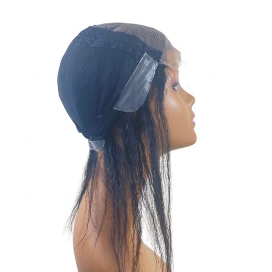 5x5 kinky Straight Lace Closure Transparent Mesh Cap with Non slip silicone for making wigs and Hair Weaving Medical wig for kids and Women