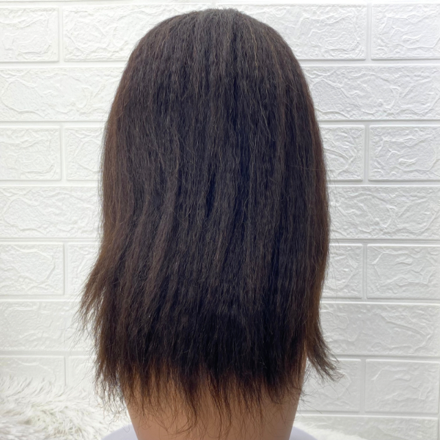 Small Cap Afro Kinky Straight Lace Closure Human Hair Wig 20- 21 inches Wig Cap