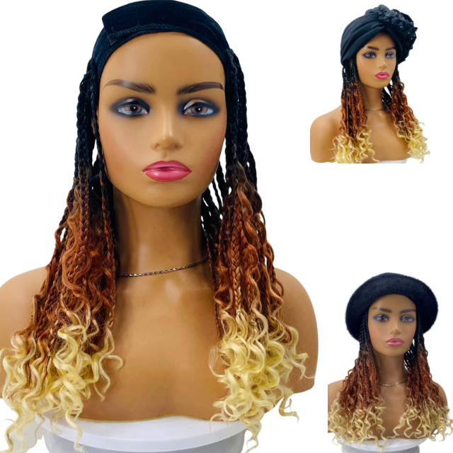 Tiwaoma Goddess Braids Band For Women Headband Wig, Hat Wig, box Braids Wig