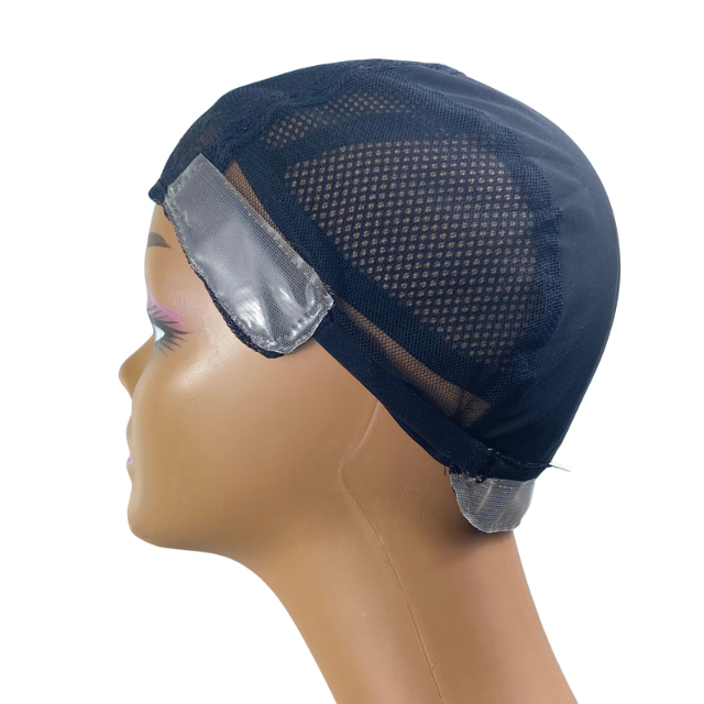 Breathable Transparent Mesh Cap with Non slip silicone for making wigs and Hair Weaving Medical wig for kids and Women