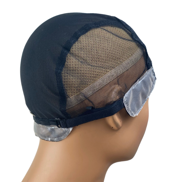 Breathable Transparent Mesh Cap with Non slip silicone for making wigs and Hair Weaving Medical wig for kids and Women