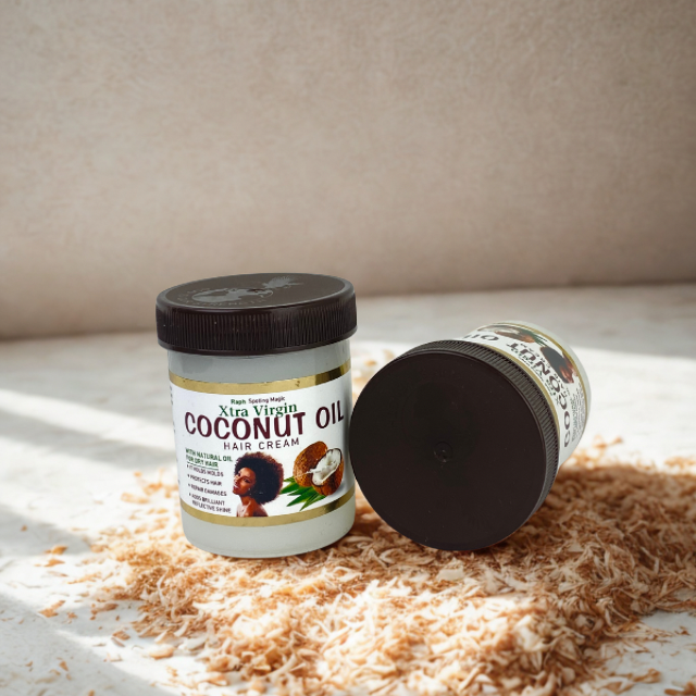 2Pcs xtra Virgin Coconut oil Hair cream with natural oil for dry hair