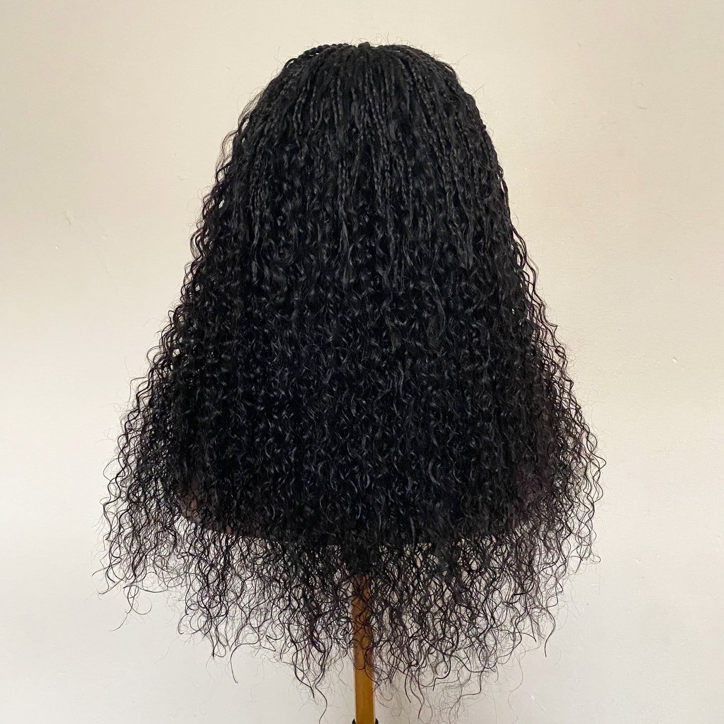 Goddess Braid Wig Human Hair – Deep Curly Braided Wig with Silicone Mesh Cap for Women, Glueless Protective Wig for Thinning Edges & Hair Loss