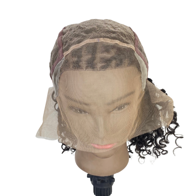 Mono Top Human hair mix wig Medical wigs for children Goddess braids Non slip wig for kids Alopecia wig for black girls Silicone wig