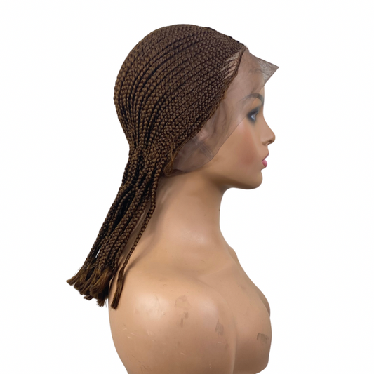 Women Glue-less full lace cornrow wig short weaving wig chemotherapy wig black women hair replacement wigs