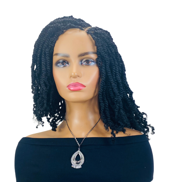 Afro Kinky twist wig  Women Senegalese twist  Synthetic braided wig.