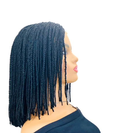 Pixie cut Small braided wig short box braid Synthetic wig