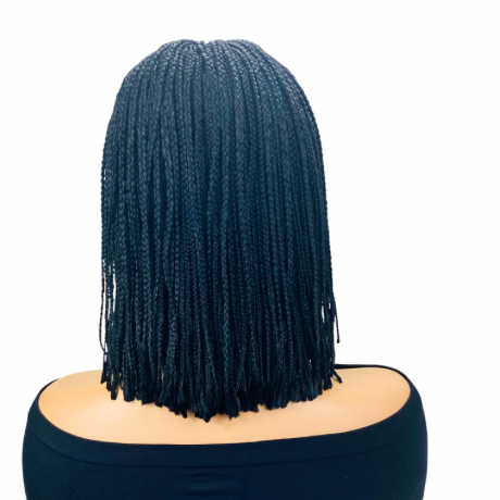 Pixie cut Small braided wig short box braid Synthetic wig