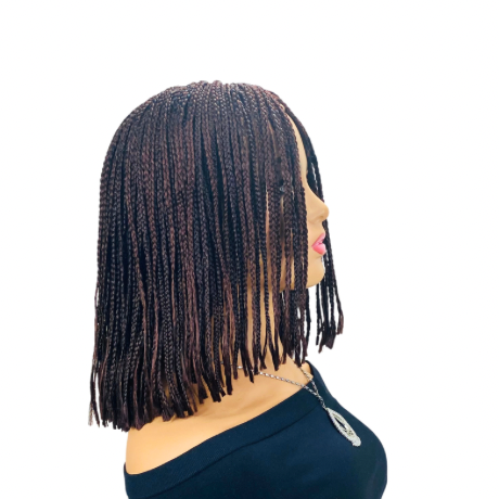 Pixie cut Small braided wig short box braid  Synthetic wig