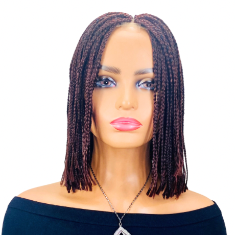 Pixie cut Small braided wig short box braid Synthetic wig