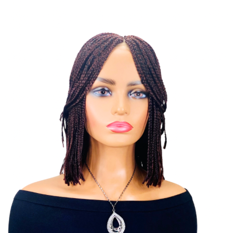 Pixie cut Small braided wig short box braid Synthetic wig