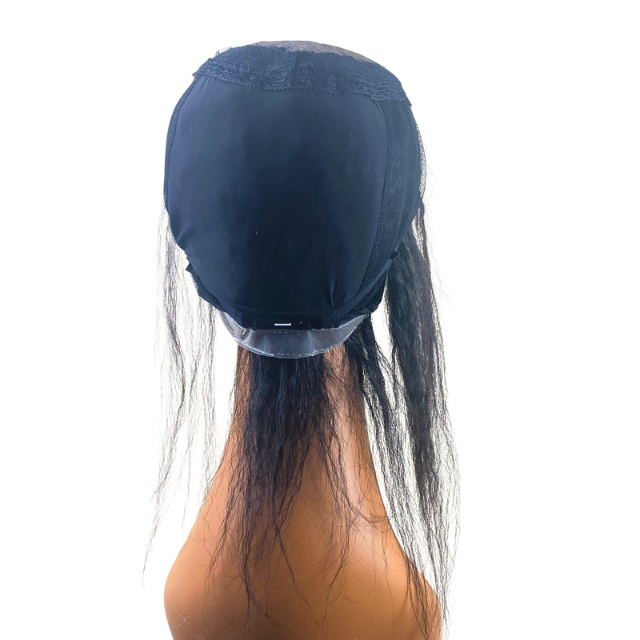 5x5 kinky Straight Lace Closure Transparent Mesh Cap with Non slip silicone for making wigs and Hair Weaving Medical wig for kids and Women