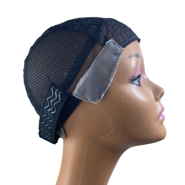 Non slip silicone wig cap with adjustable silicone wig band for making wigs and Hair Weaving Medical wig for kids and Women.Breathable cap