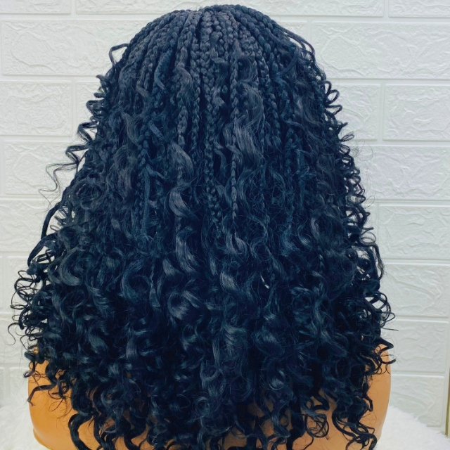 Goddess Box braid wig, Black Braiding Synthetic Wigs for Black Women Crochet Braid