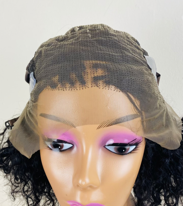 Children Lace front Goddess Braid wig with Non slip Silicone