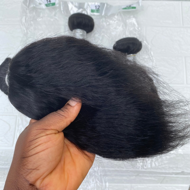Good Quality Kinky Straight Human Hair Bundle Brazilian Hair
