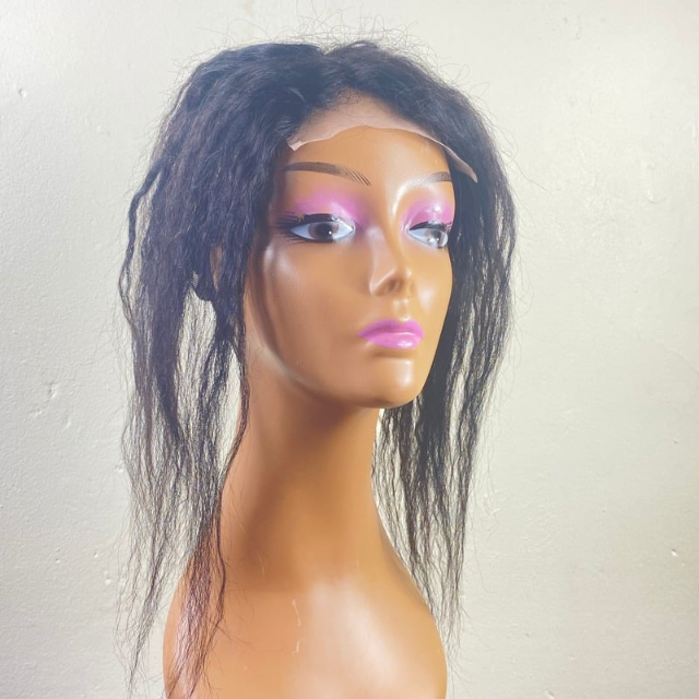 5x5 kinky Straight Lace Closure Transparent Mesh Cap with Non slip silicone for making wigs and Hair Weaving Medical wig for kids and Women