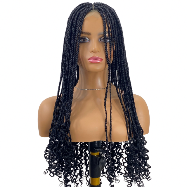 Tiwaoma Goddess  braid wig Women Long Black  Braided wig Black Braids For Girls