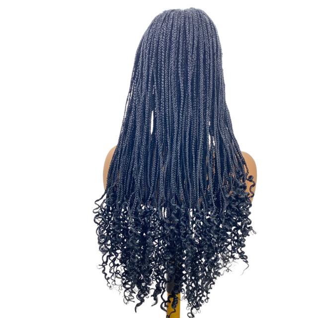 Tiwaoma Goddess  braid wig Women Long Black  Braided wig Black Braids For Girls