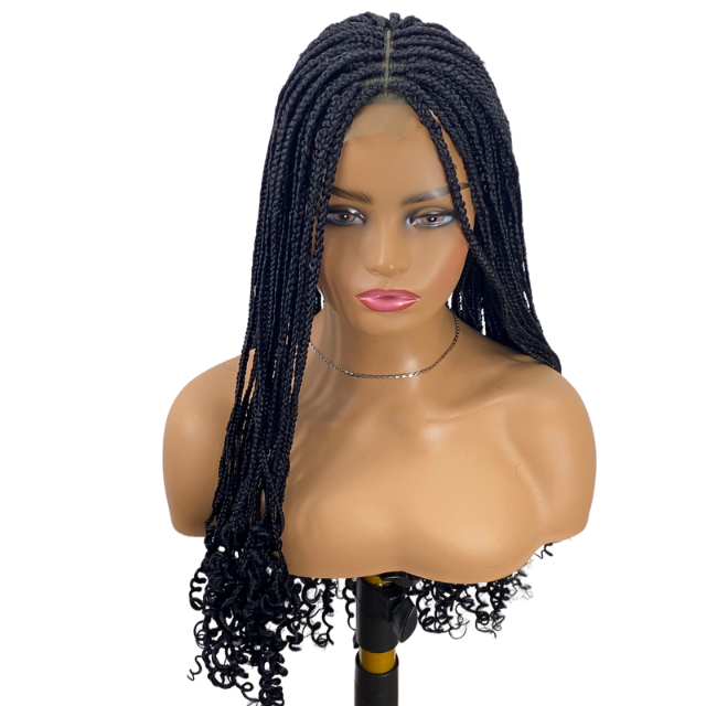Tiwaoma Goddess  braid wig Women Long Black  Braided wig Black Braids For Girls
