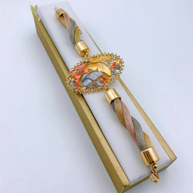 African necklace Dubai Gold Plated Jewelry For Women Wedding Bracelet Earrings