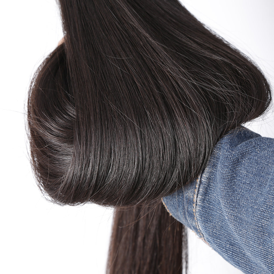 Tissage Straight Hair Bundles Natural Human Woman Brazilian Weave 10A Extensions