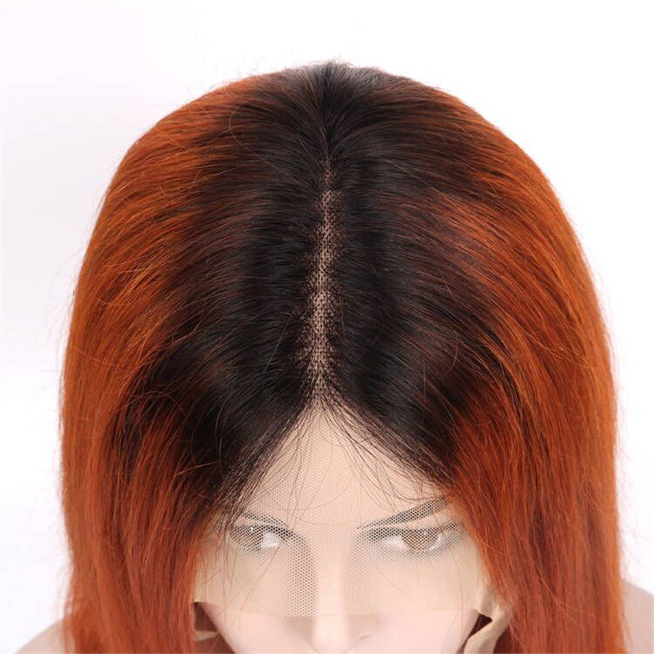 Straight HD Lace Frontal Wigs Pre Plucked Brazilian Transparent Front Human Hair