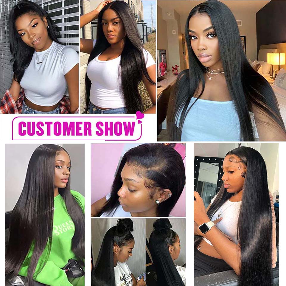 Tissage Straight Hair Bundles Natural Human Woman Brazilian Weave 10A Extensions