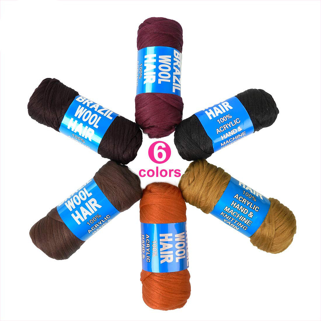 Synthetic Brazilian Wool Hair Extension Women African Low Temperature Senegalese