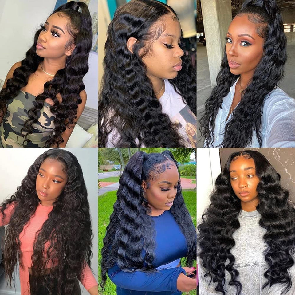 Peruvian Hair Weave Bundles Raw Human Hair Loose Wave Remy Virgin Extension New