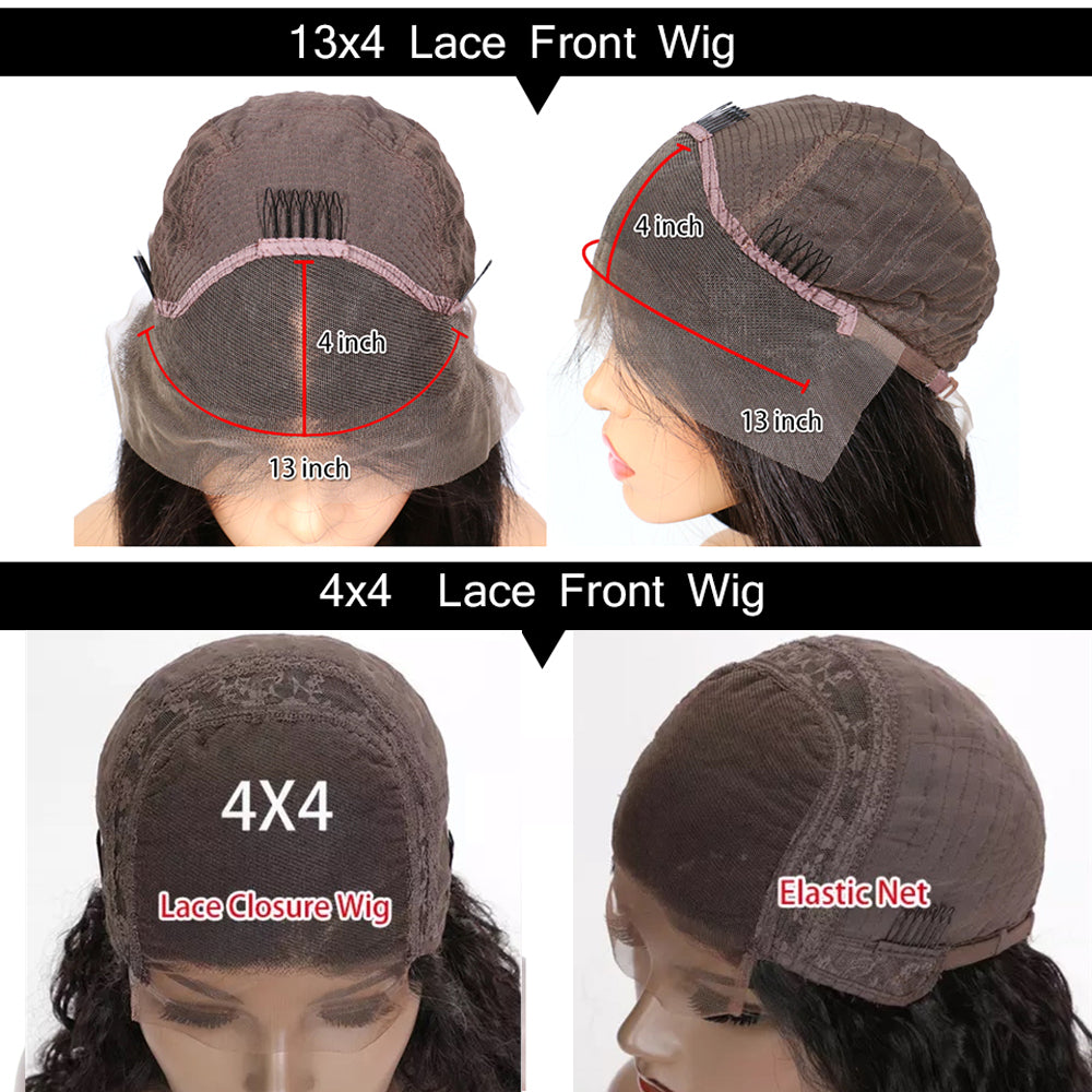 Kinky Straight Bob Wig Curly Baby Hair Trend Younger Edges 13X4 HD Lace Frontal