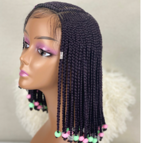 Ready to Ship!! Kids 3 step Ghana braid lace frontal wig, Alopecia wig –  Tiwaoma Hair