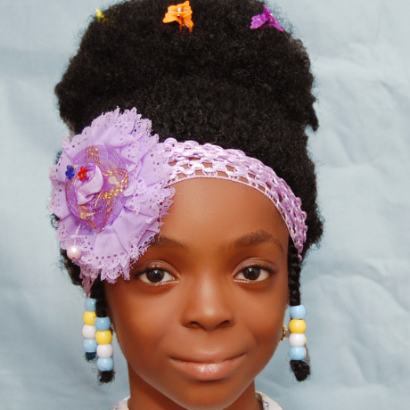 Afro headband wig for children.Kids headband wig, Custom made